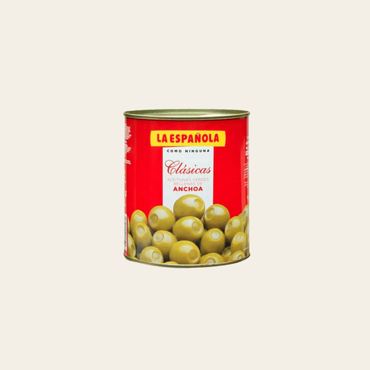 Aceitunas Rellenas de Anchoa 85 g - La Española